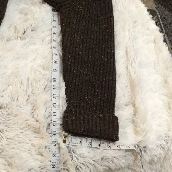 J.jill Med Petite open front heavy sweater brown - Picture 12 of 14